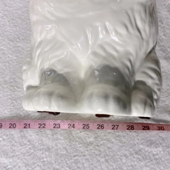 Vintage Ceramic  Blue Eyed Persian Cat Statue Kitty Meow - Picture 15 of 16